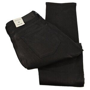 JOHN VARVATOS Ink Blue JV702 Waxed Coated Slim Fit 5 Pocket Jeans 33 NWT